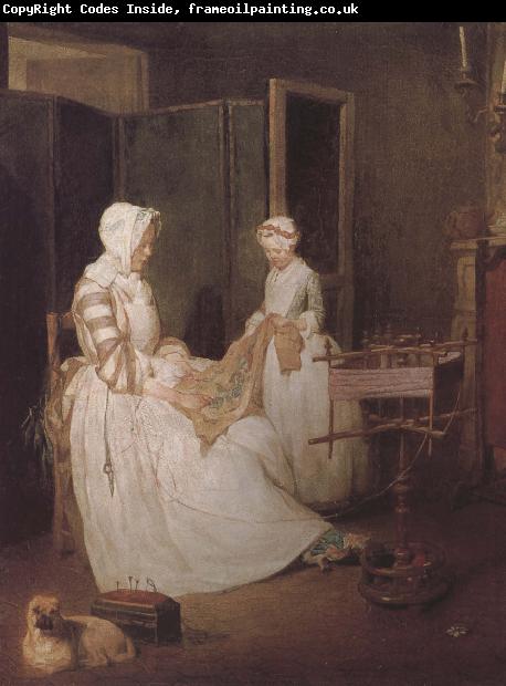 Jean Baptiste Simeon Chardin Hard-working mother